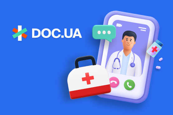 Знижка 20% на онлайн-консультацію з лікарем в DOC.UA Знижка 20% на онлайн-консультацію з лікарем в DOC.UA